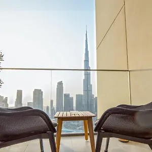 شقة Easygo - 3br & Maid With Full Burj Khalifa And Fountain View Burj Royale Dw, دبي